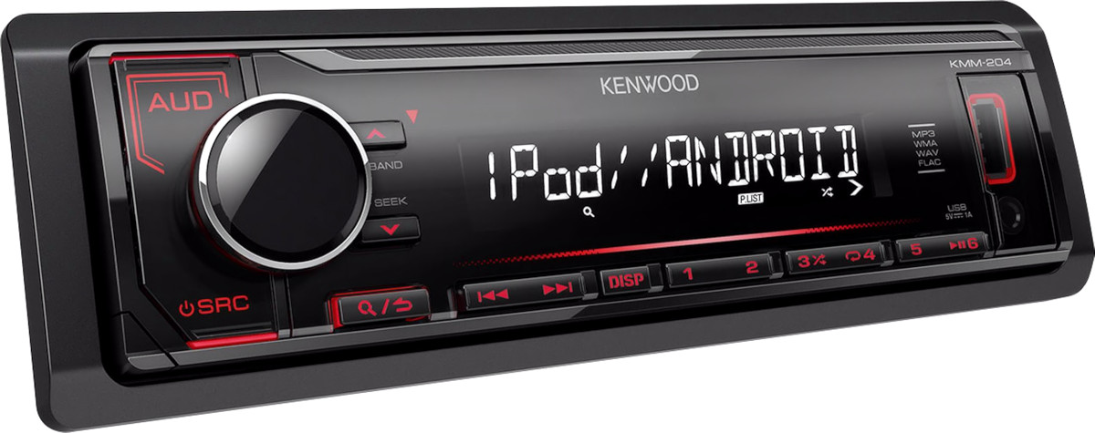 Autoradio USB Aux-In Uscita Subwoofer 1 din Kenwood KMM-204